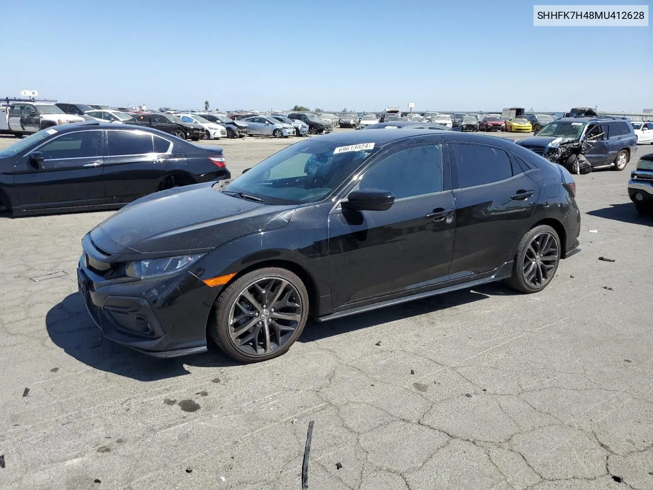 2021 Honda Civic Sport VIN: SHHFK7H48MU412628 Lot: 69613024