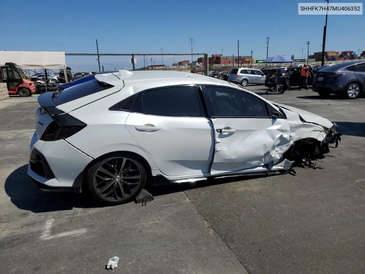 2021 Honda Civic Sport VIN: SHHFK7H47MU406352 Lot: 71031454