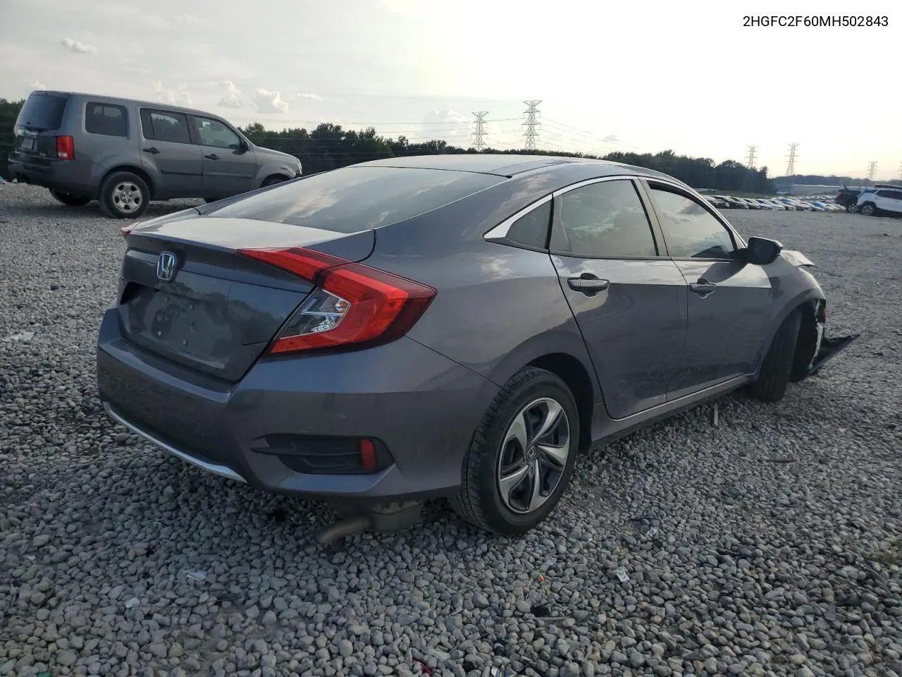 2021 Honda Civic Lx VIN: 2HGFC2F60MH502843 Lot: 71185404