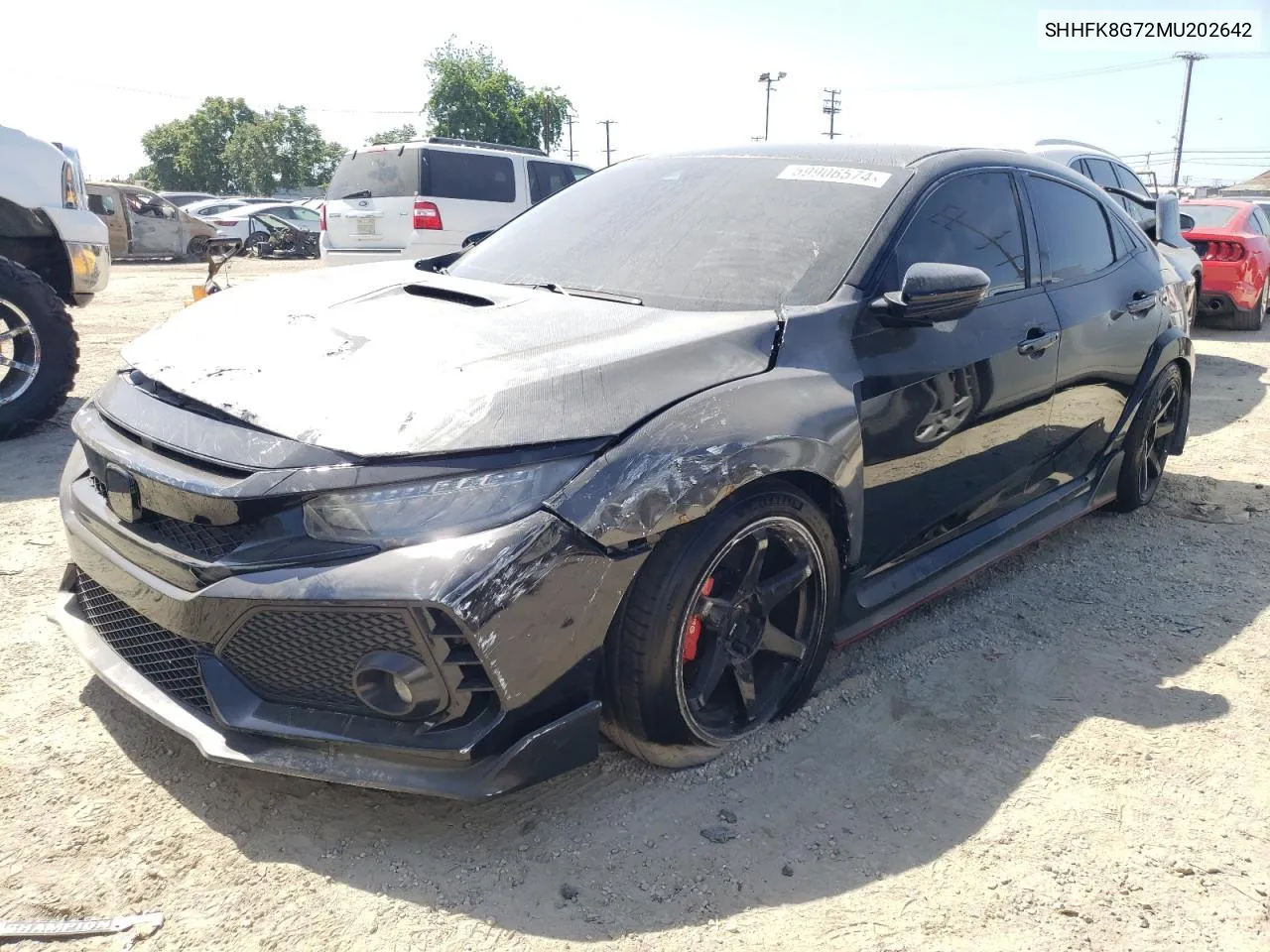 2021 Honda Civic Type-R Touring VIN: SHHFK8G72MU202642 Lot: 71500714