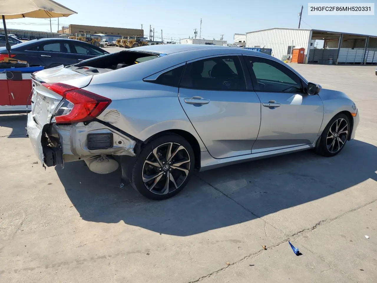 2021 Honda Civic Sport VIN: 2HGFC2F86MH520331 Lot: 71591454