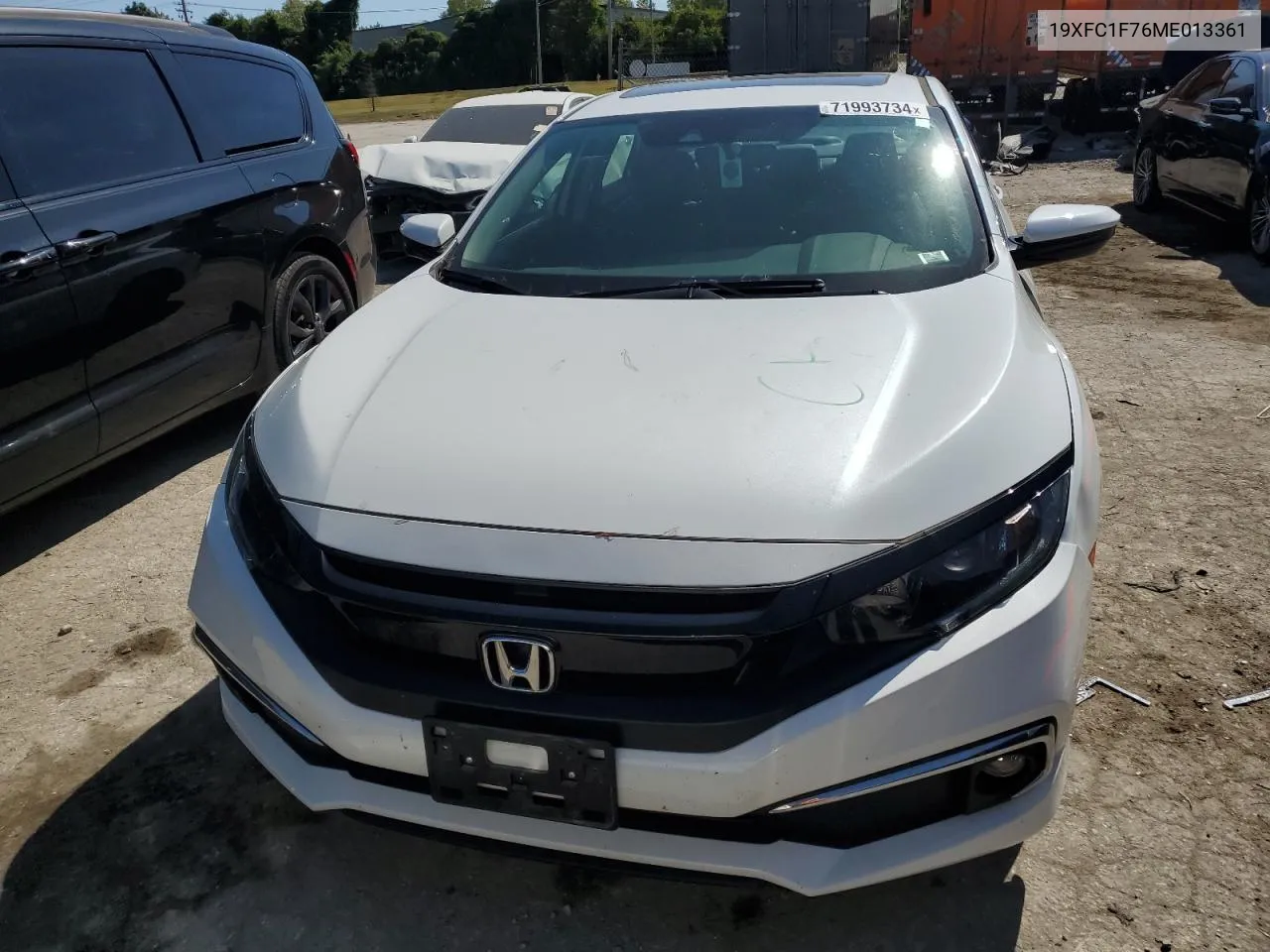 2021 Honda Civic Exl VIN: 19XFC1F76ME013361 Lot: 71993734