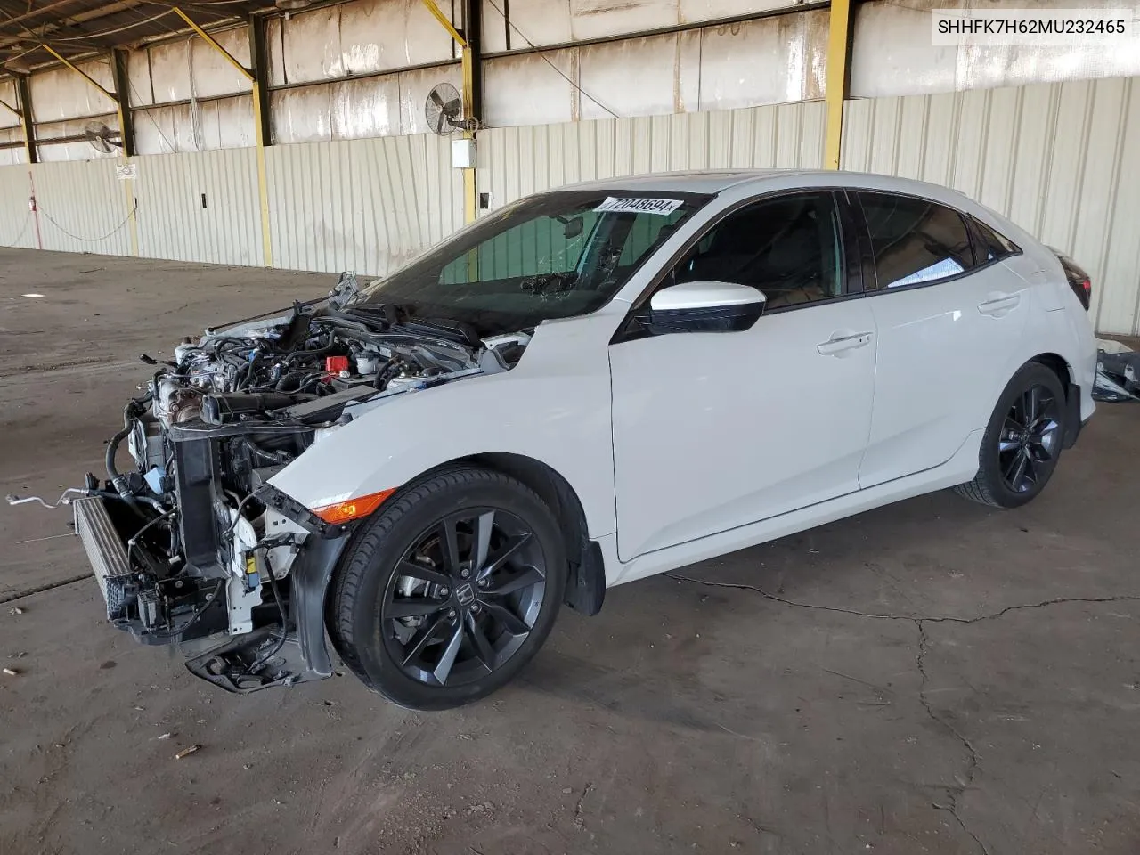 2021 Honda Civic Ex VIN: SHHFK7H62MU232465 Lot: 72048694