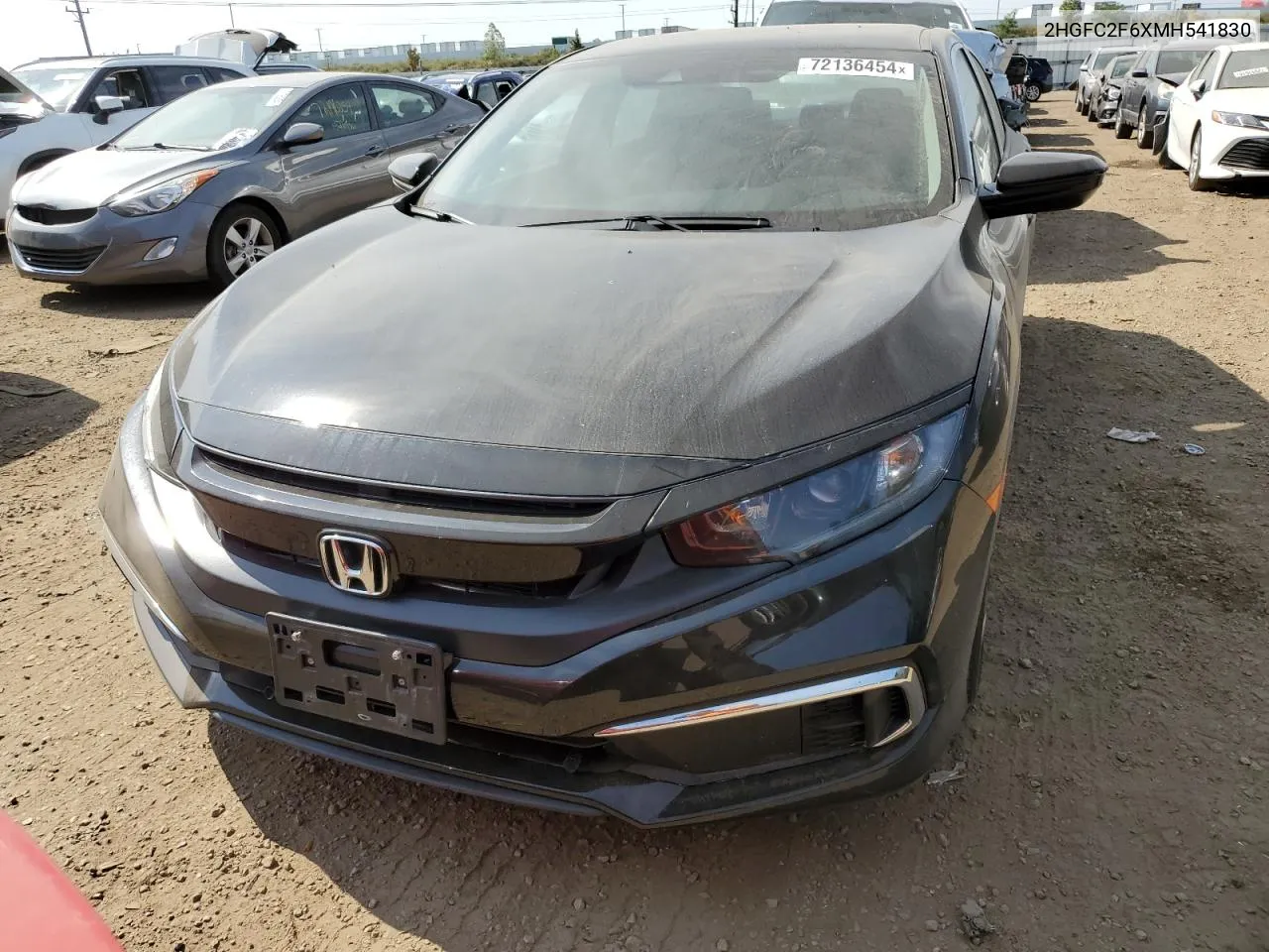 2021 Honda Civic Sport VIN: 2HGFC2F6XMH541830 Lot: 72136454