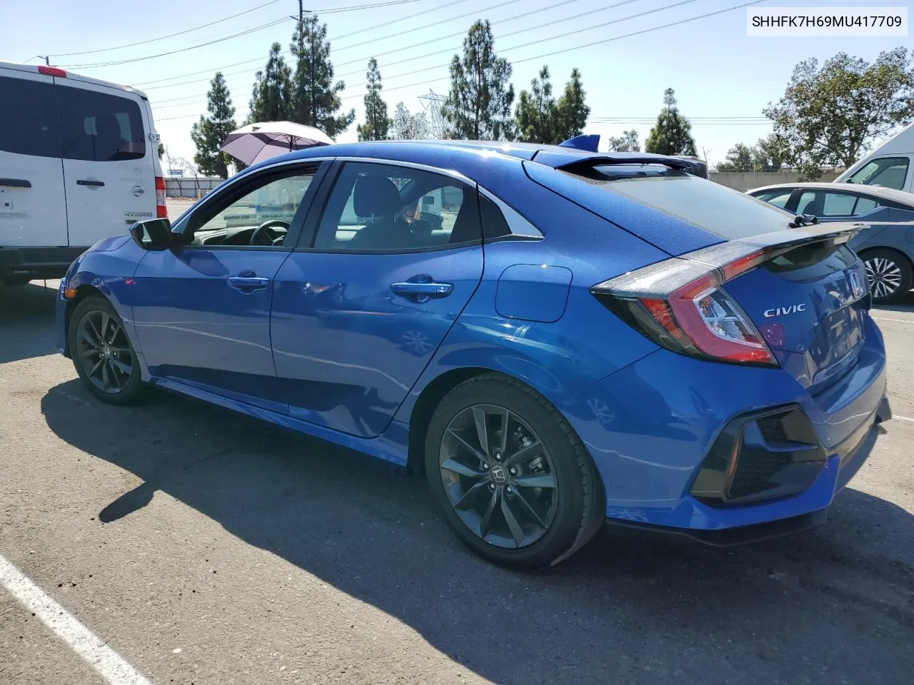 2021 Honda Civic Ex VIN: SHHFK7H69MU417709 Lot: 72181864