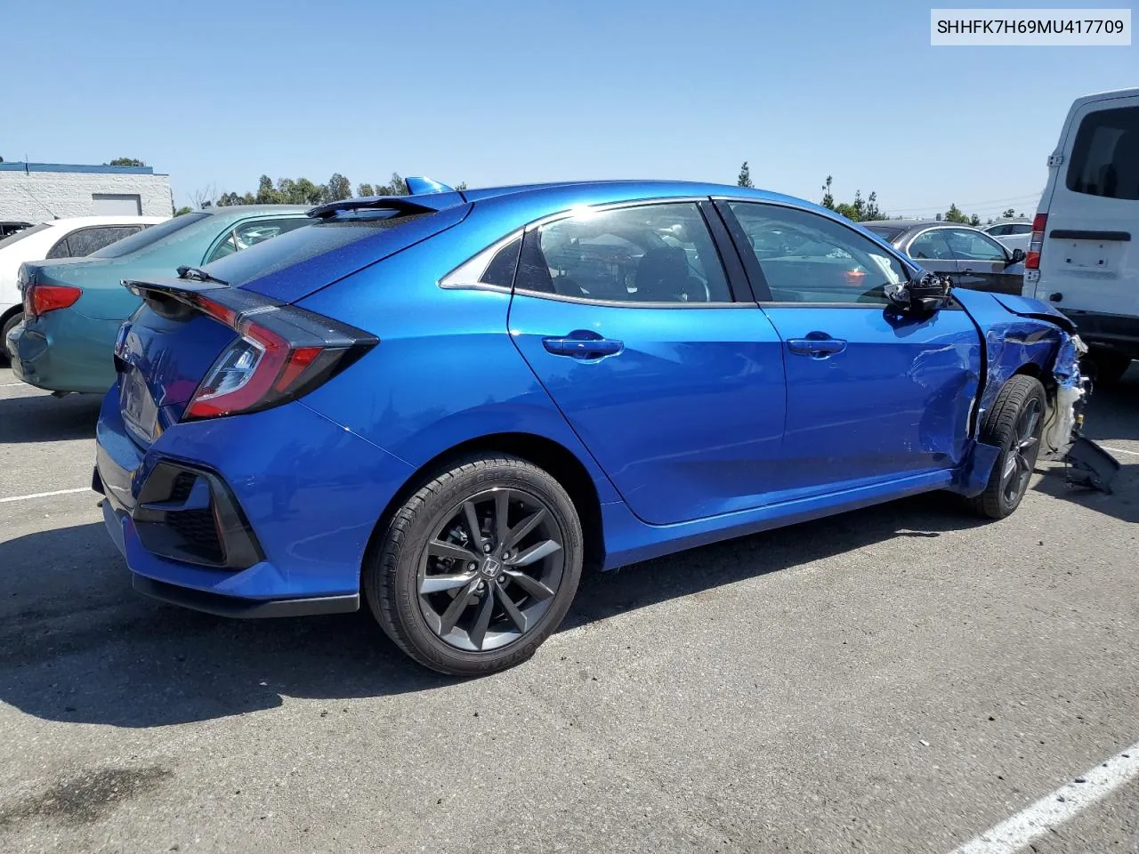 2021 Honda Civic Ex VIN: SHHFK7H69MU417709 Lot: 72181864