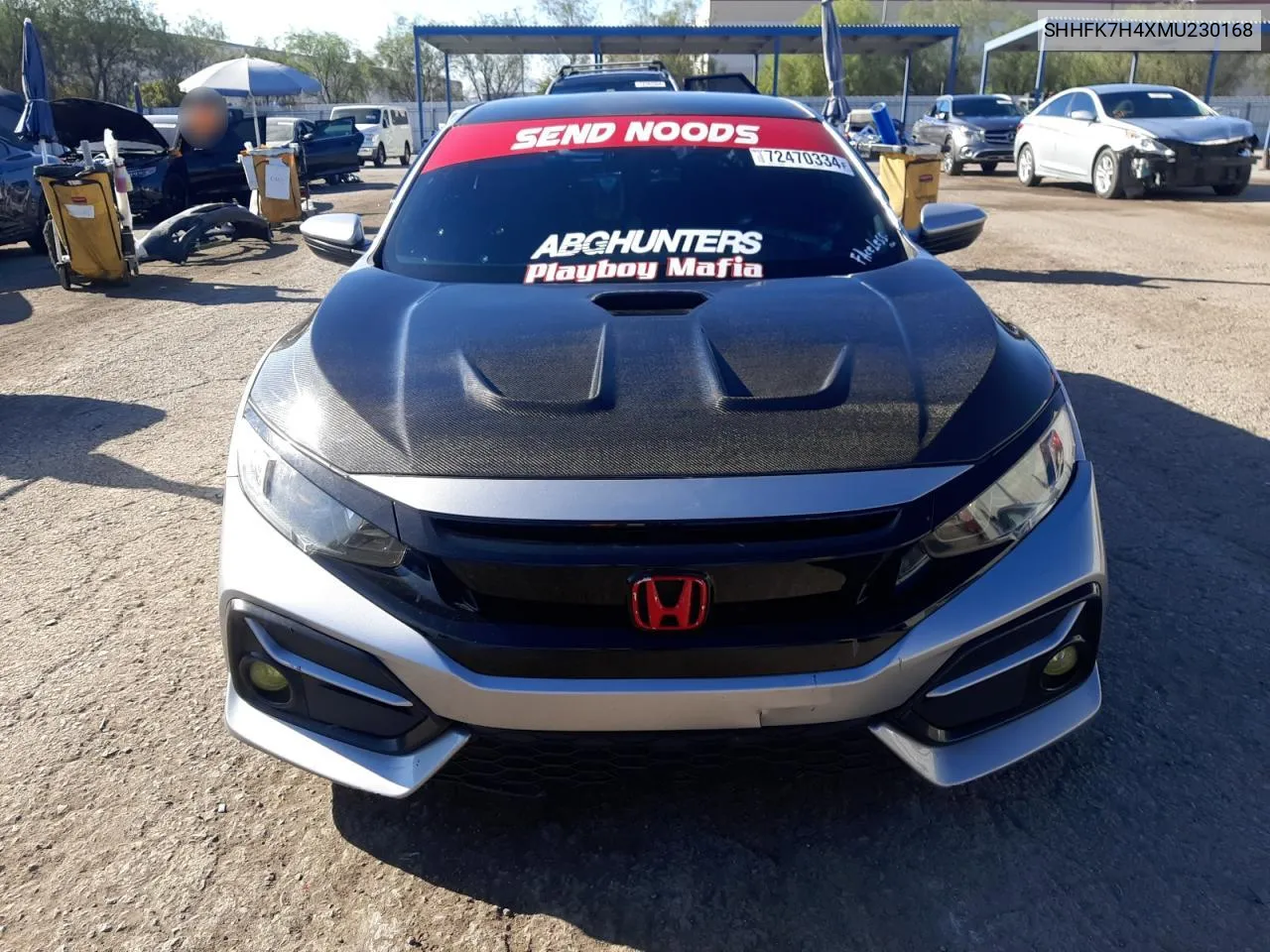 2021 Honda Civic Sport VIN: SHHFK7H4XMU230168 Lot: 72470334