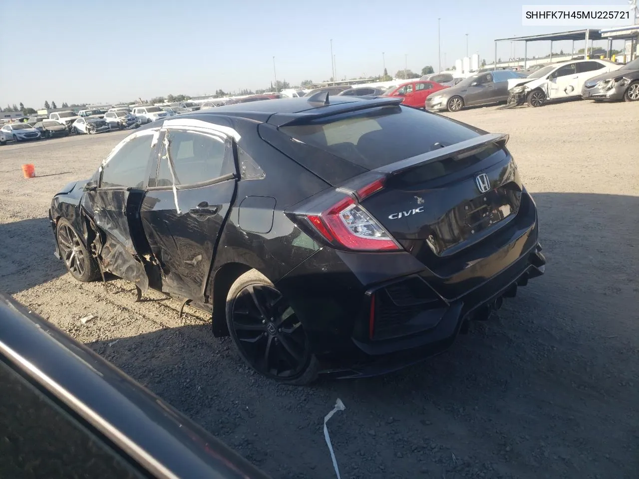 SHHFK7H45MU225721 2021 Honda Civic Sport