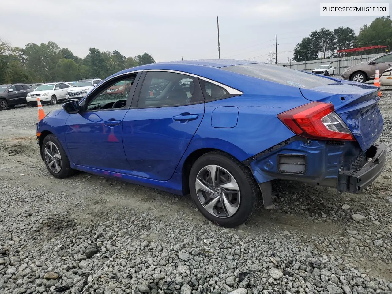 2021 Honda Civic Lx VIN: 2HGFC2F67MH518103 Lot: 73103504