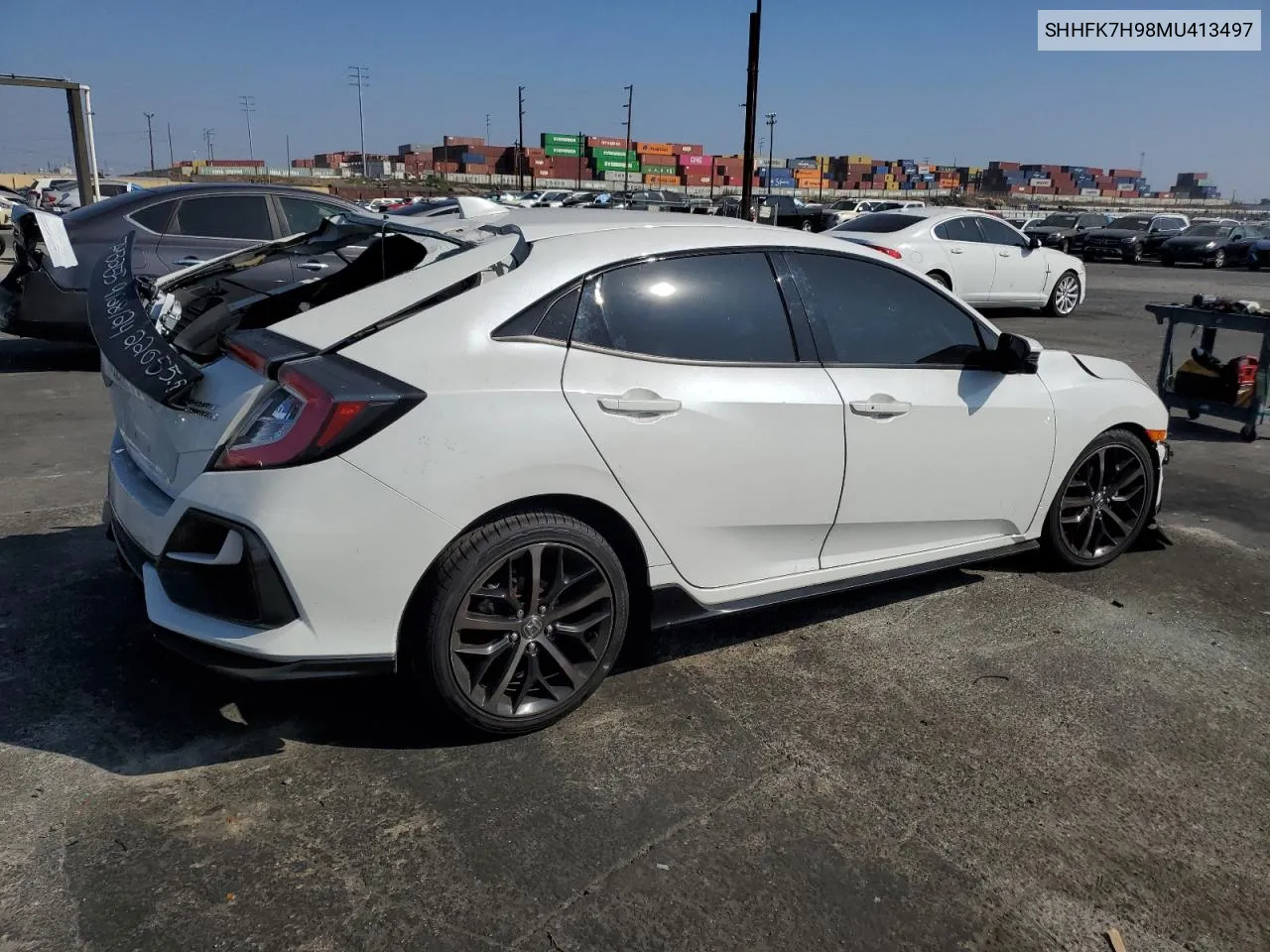 2021 Honda Civic Sport Touring VIN: SHHFK7H98MU413497 Lot: 75274434