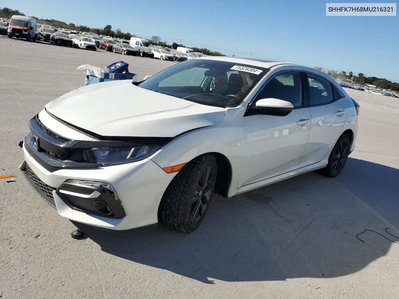 2021 Honda Civic Ex VIN: SHHFK7H68MU216321 Lot: 75328384