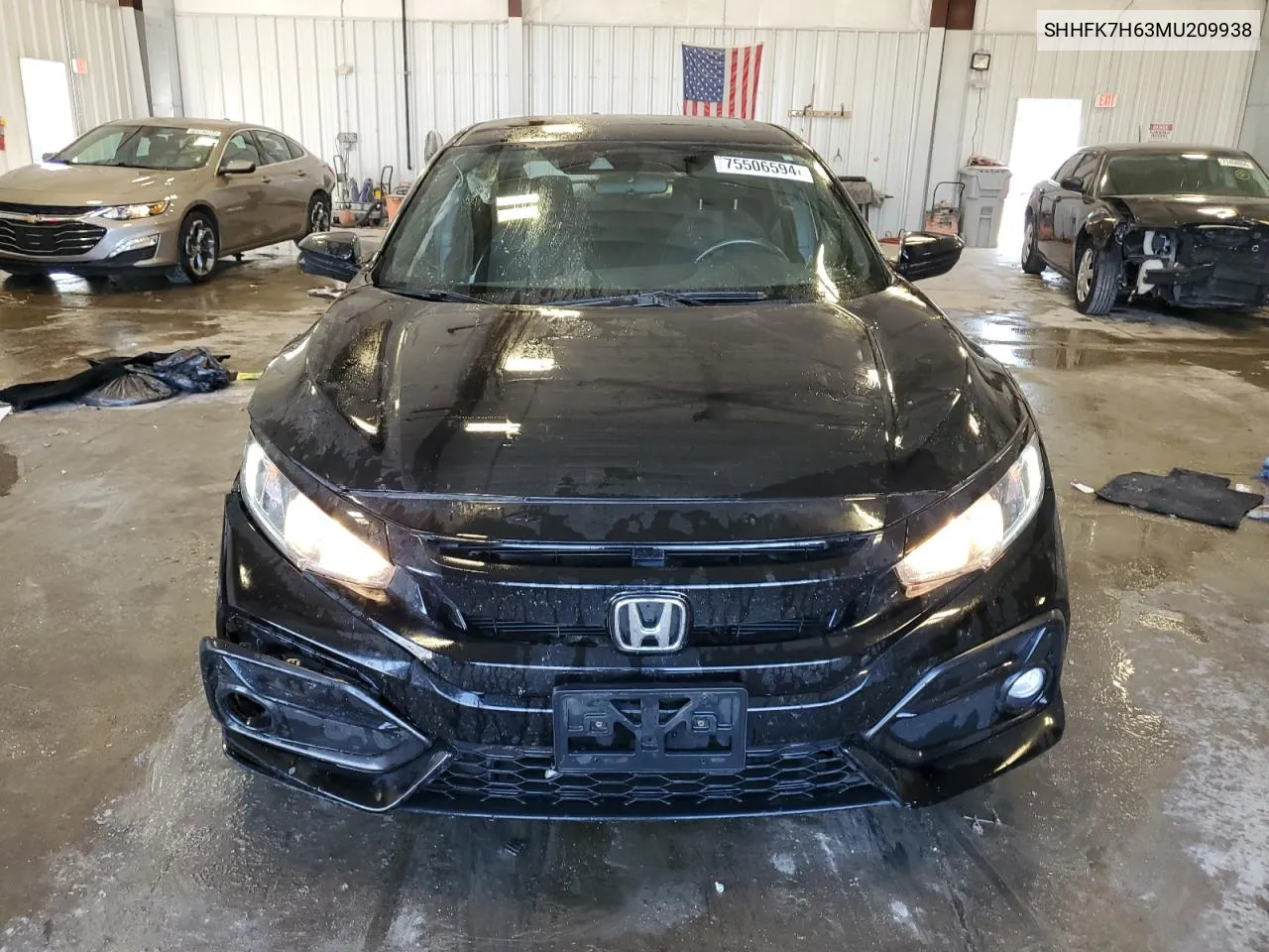 2021 Honda Civic Ex VIN: SHHFK7H63MU209938 Lot: 75506594