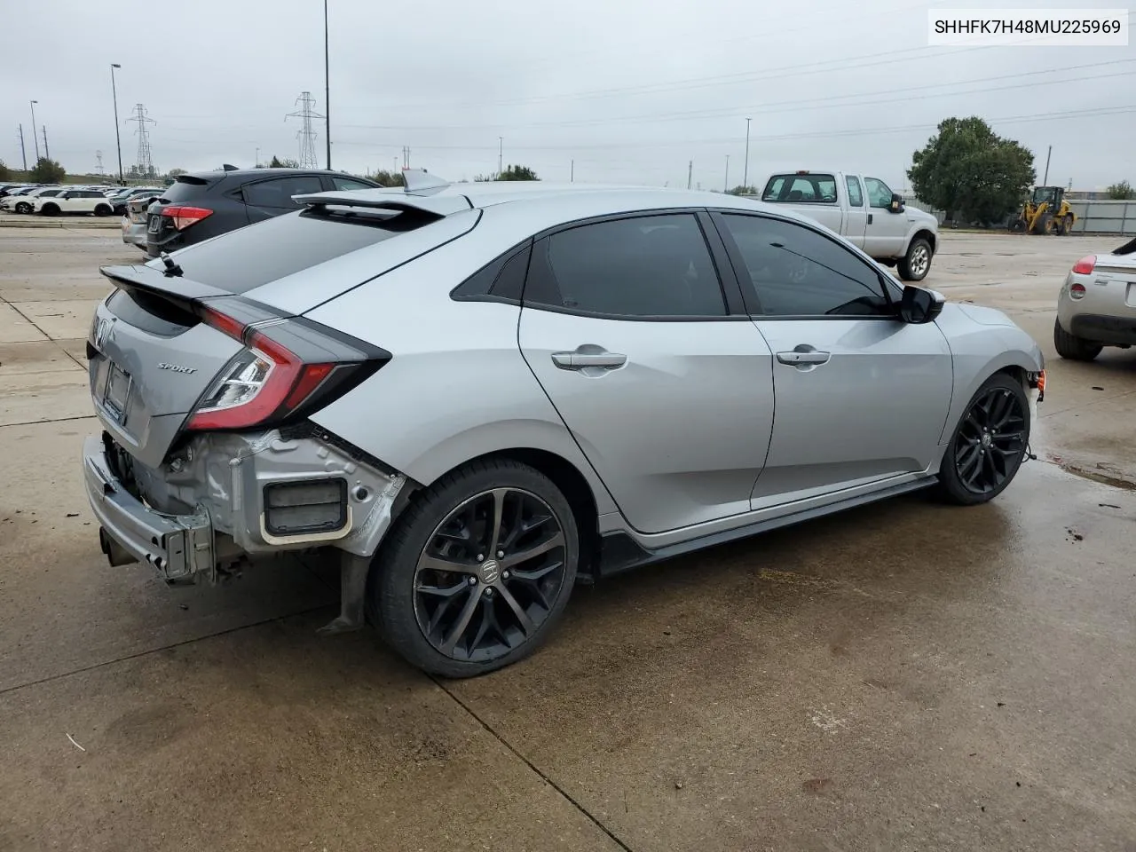 2021 Honda Civic Sport VIN: SHHFK7H48MU225969 Lot: 75721024