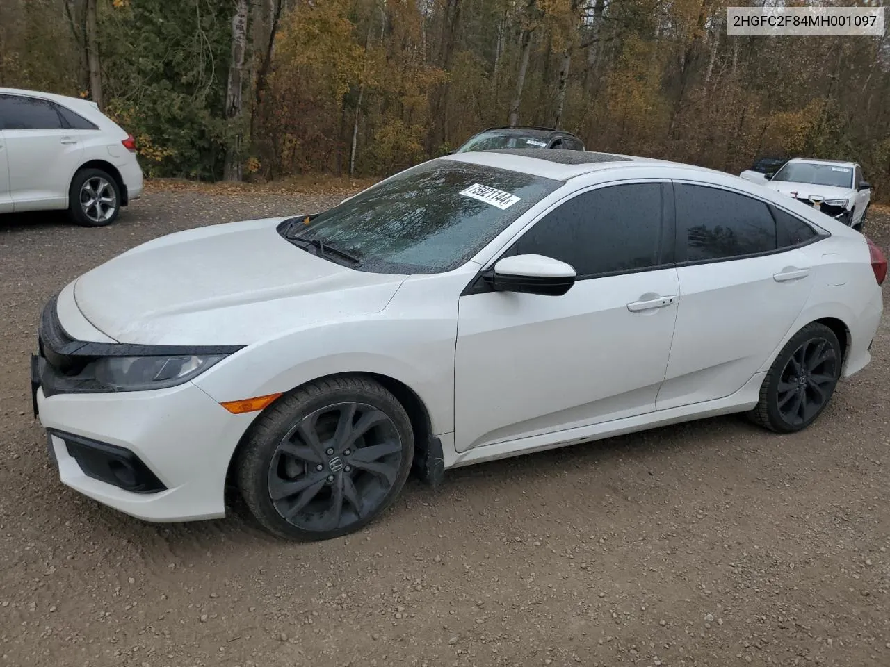 2021 Honda Civic Sport VIN: 2HGFC2F84MH001097 Lot: 75921144