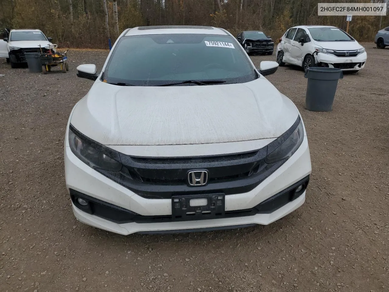 2021 Honda Civic Sport VIN: 2HGFC2F84MH001097 Lot: 75921144