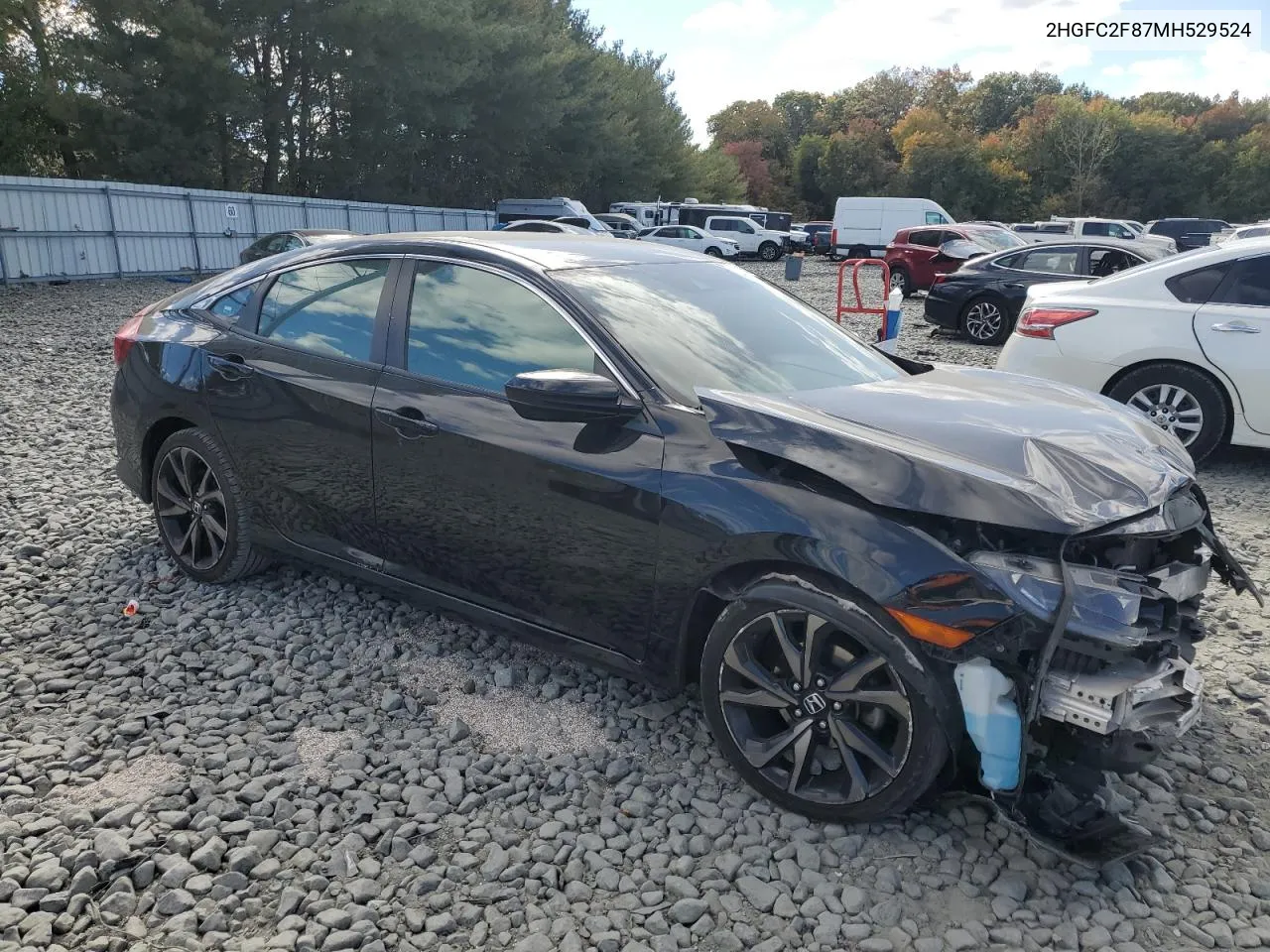 2021 Honda Civic Sport VIN: 2HGFC2F87MH529524 Lot: 76093174