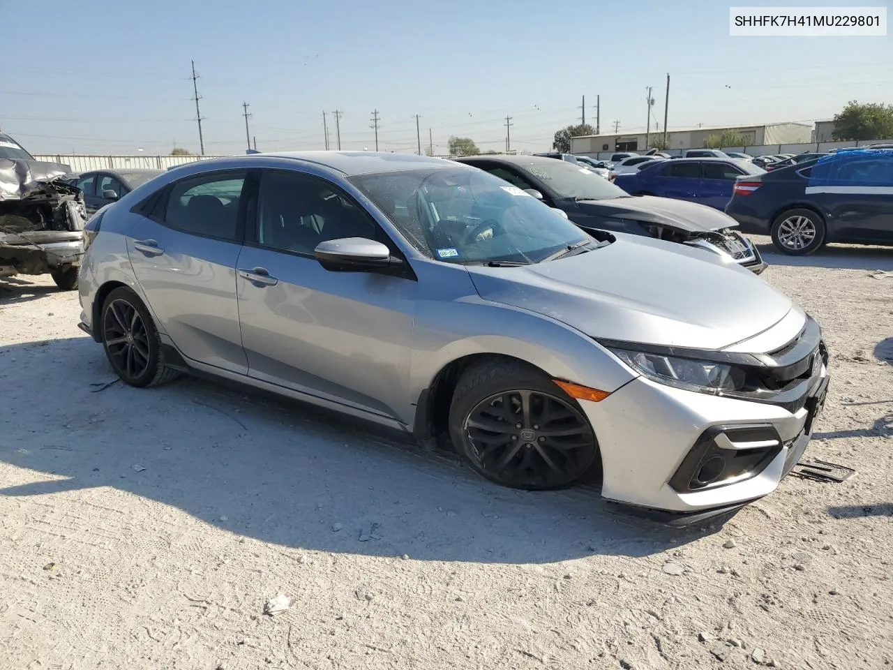 2021 Honda Civic Sport VIN: SHHFK7H41MU229801 Lot: 76181264