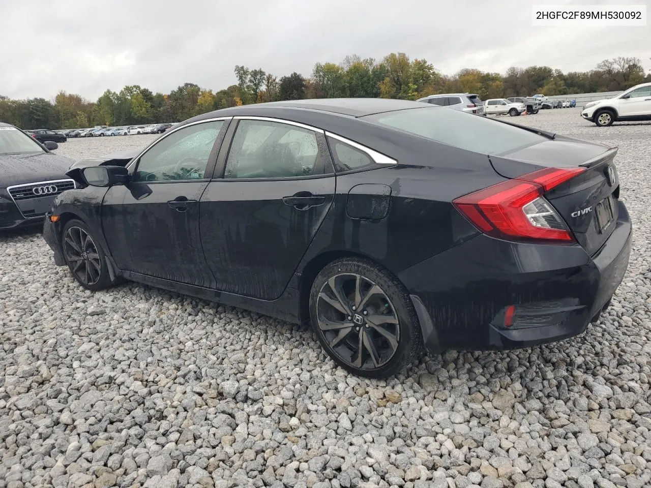 2021 Honda Civic Sport VIN: 2HGFC2F89MH530092 Lot: 76277354