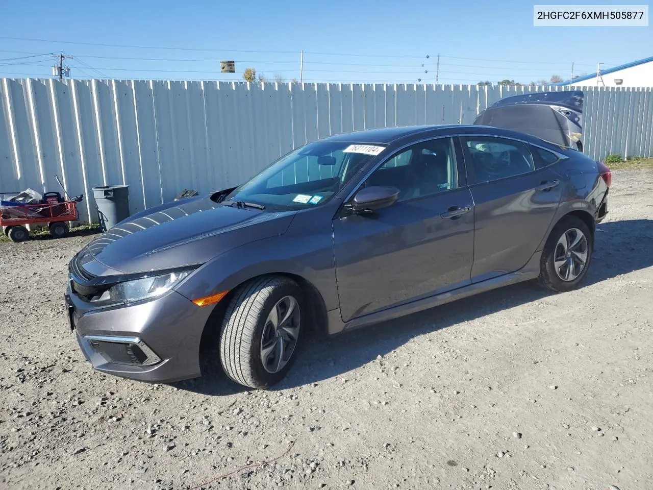 2HGFC2F6XMH505877 2021 Honda Civic Lx