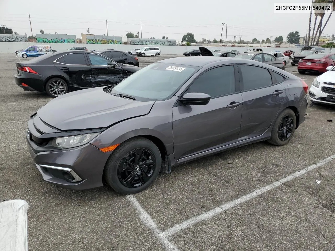 2021 Honda Civic Lx VIN: 2HGFC2F65MH540472 Lot: 76629474