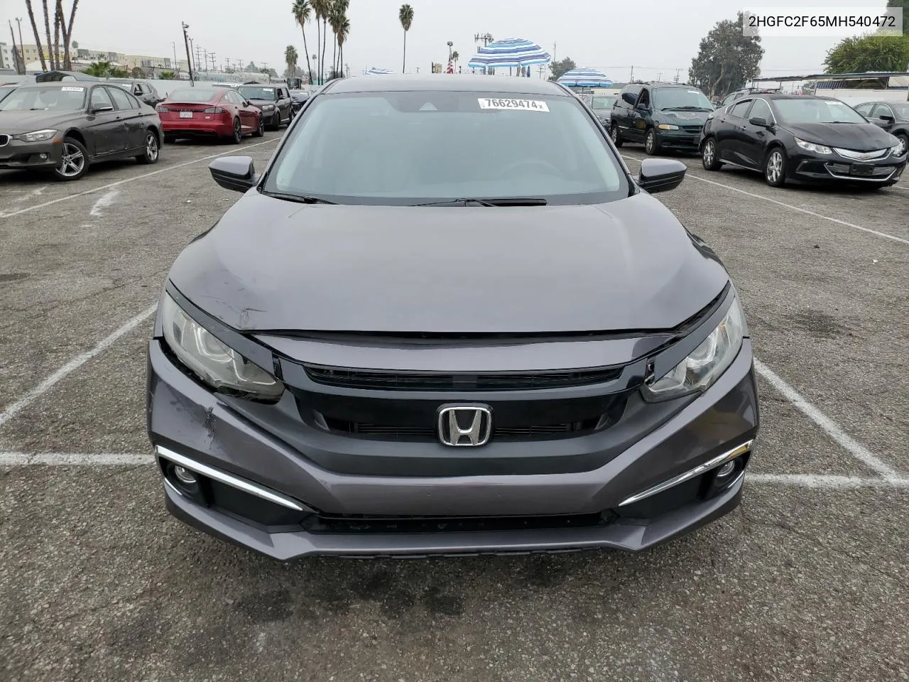 2021 Honda Civic Lx VIN: 2HGFC2F65MH540472 Lot: 76629474