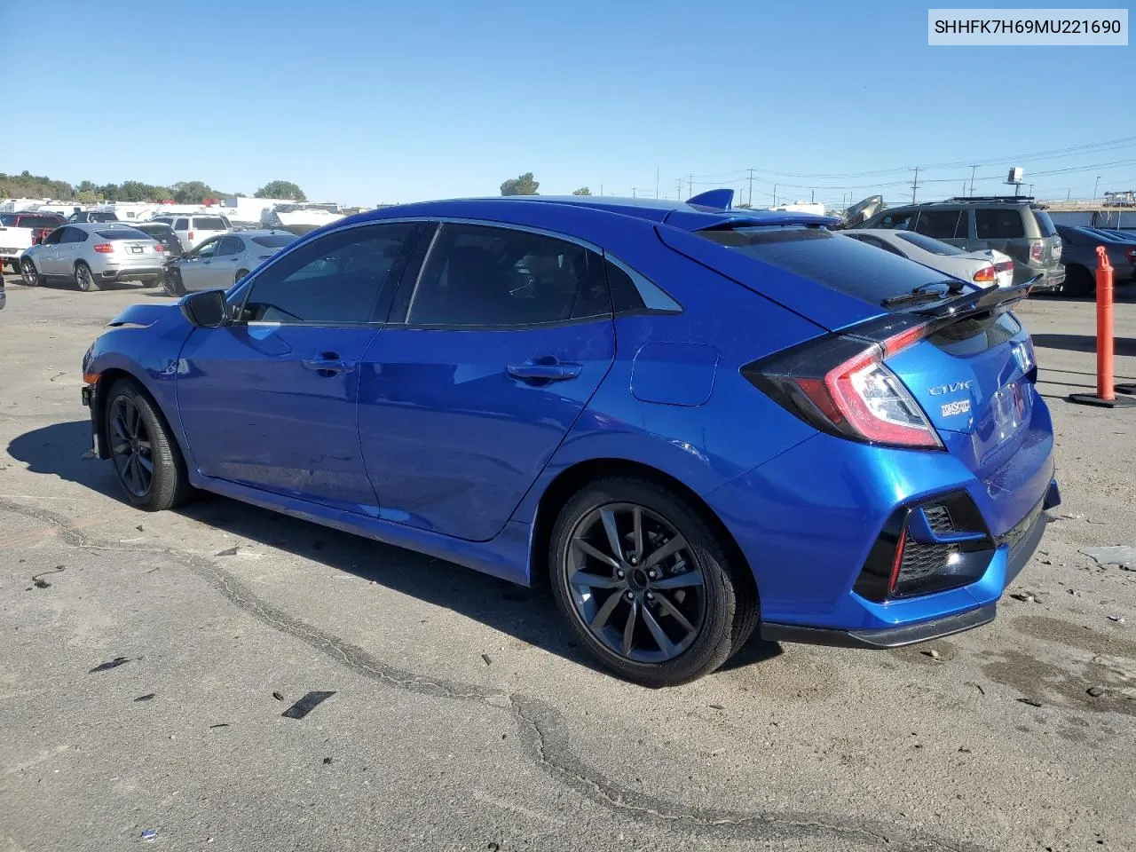 2021 Honda Civic Ex VIN: SHHFK7H69MU221690 Lot: 76631044