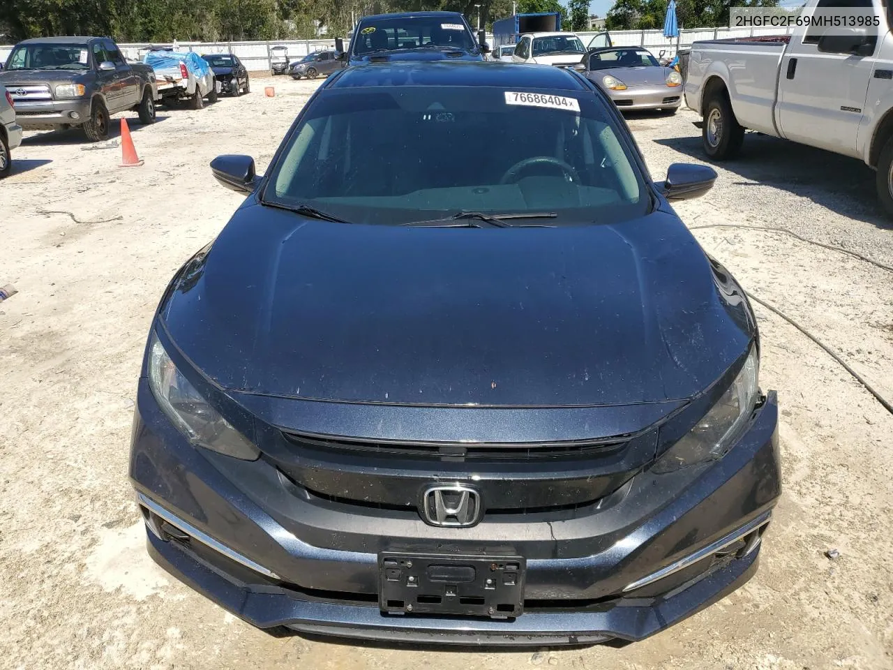 2021 Honda Civic Lx VIN: 2HGFC2F69MH513985 Lot: 76686404