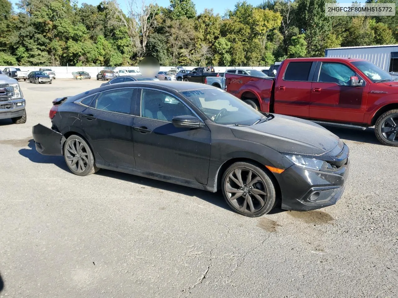 2021 Honda Civic Sport VIN: 2HGFC2F80MH515772 Lot: 76696354