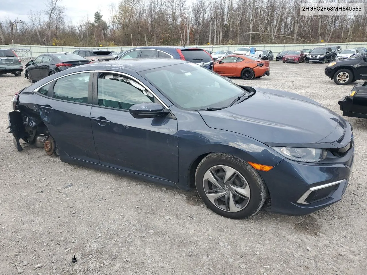 2021 Honda Civic Lx VIN: 2HGFC2F68MH540563 Lot: 77168324