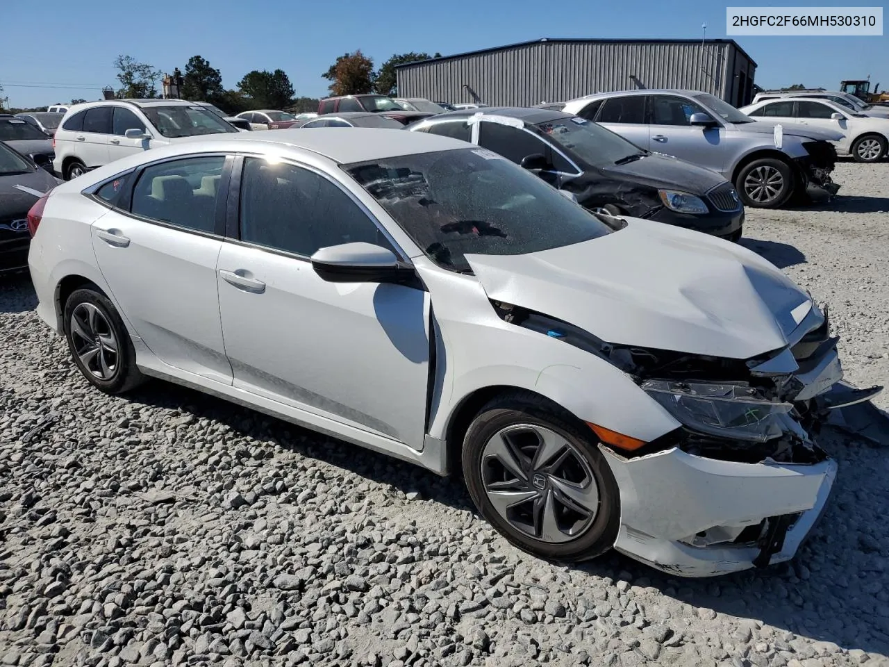 2021 Honda Civic Lx VIN: 2HGFC2F66MH530310 Lot: 77479404