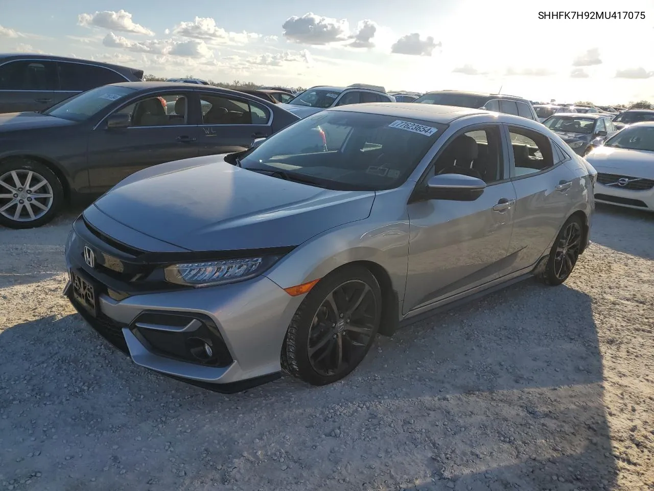 2021 Honda Civic Sport Touring VIN: SHHFK7H92MU417075 Lot: 77623654