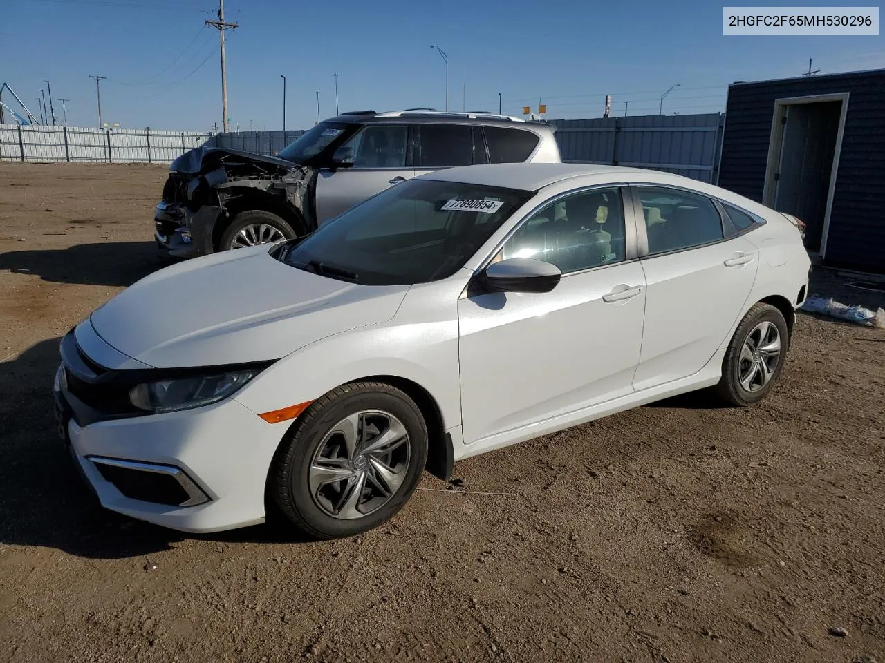 2021 Honda Civic Lx VIN: 2HGFC2F65MH530296 Lot: 77690854