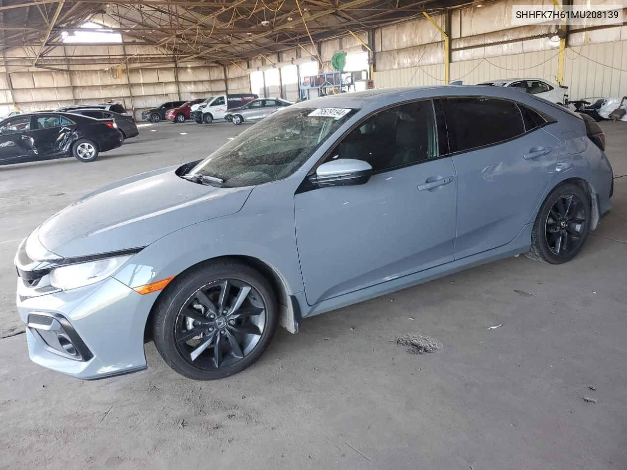 2021 Honda Civic Ex VIN: SHHFK7H61MU208139 Lot: 78529194