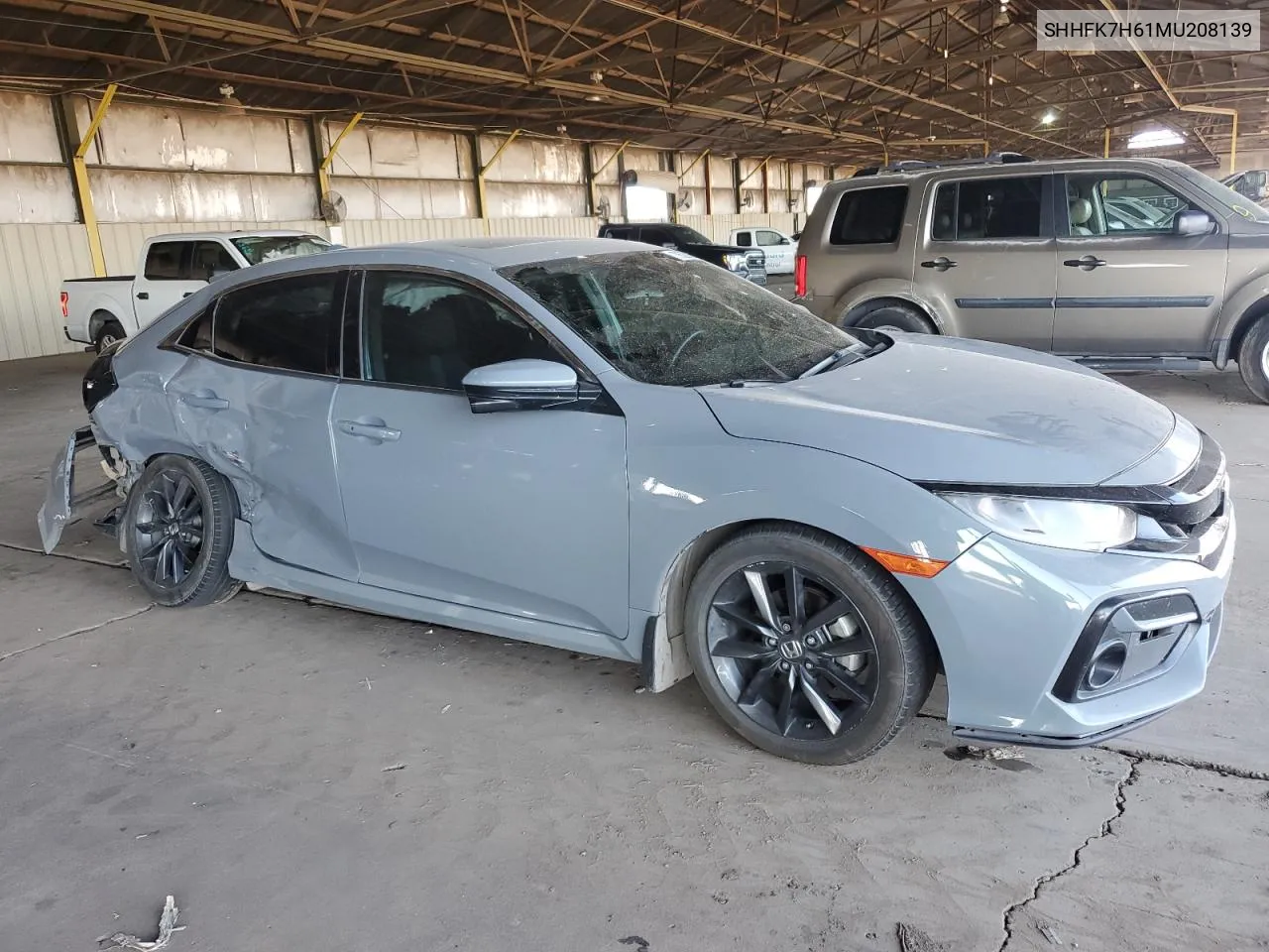 2021 Honda Civic Ex VIN: SHHFK7H61MU208139 Lot: 78529194