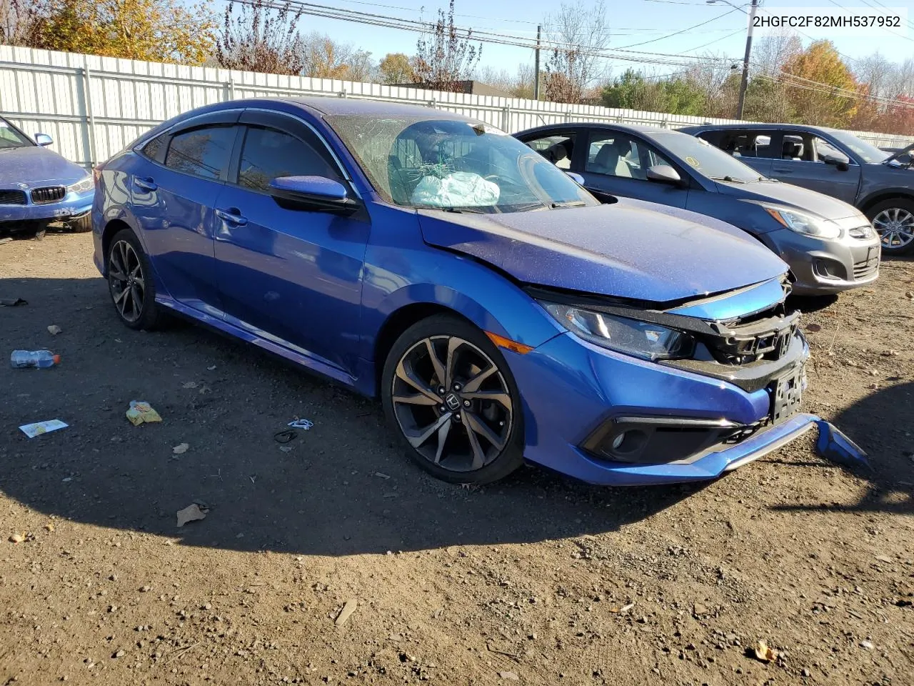 2021 Honda Civic Sport VIN: 2HGFC2F82MH537952 Lot: 78646024