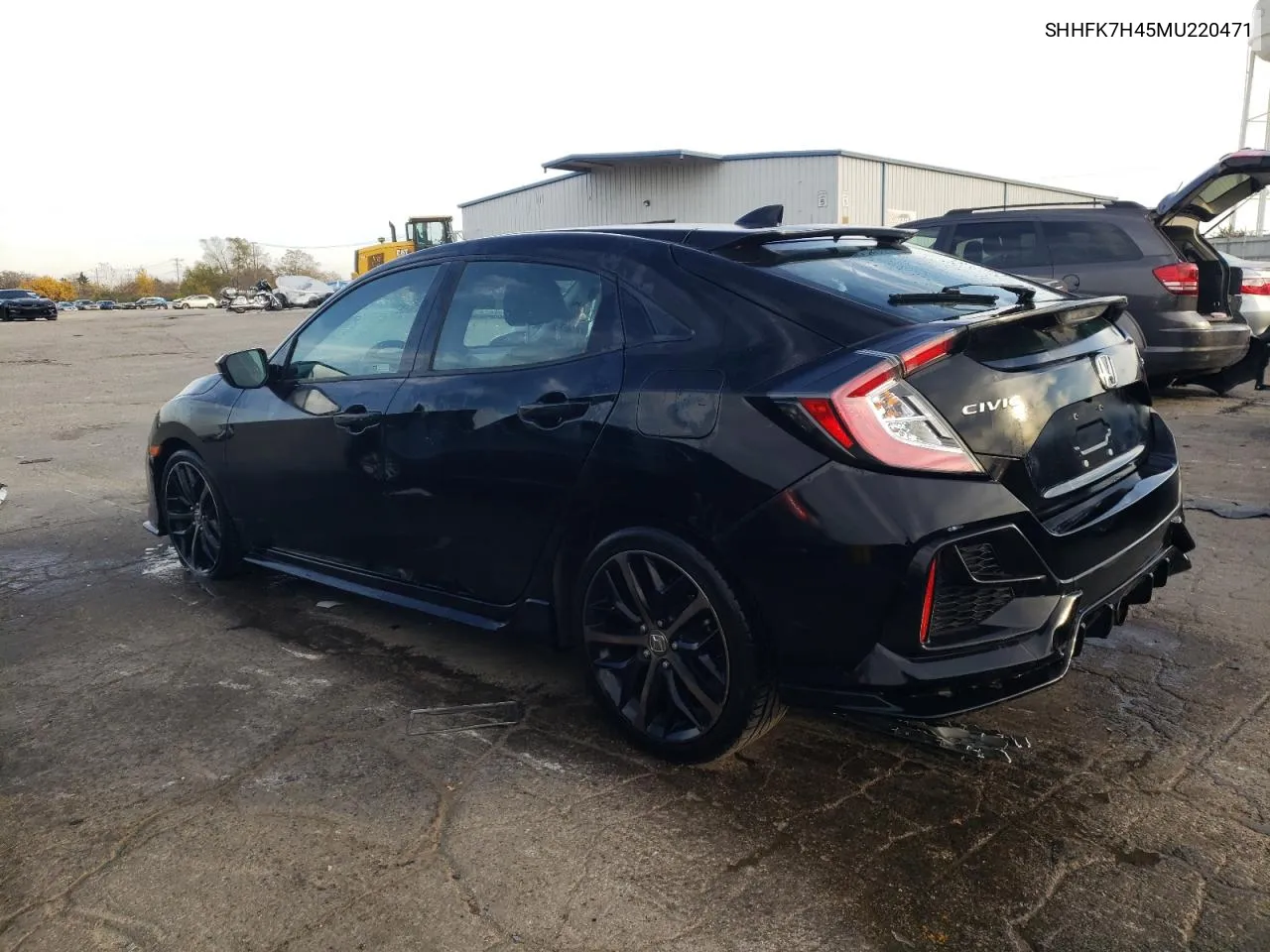 2021 Honda Civic Sport VIN: SHHFK7H45MU220471 Lot: 78741384