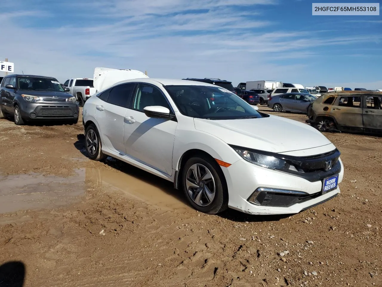 2021 Honda Civic Lx VIN: 2HGFC2F65MH553108 Lot: 79165904