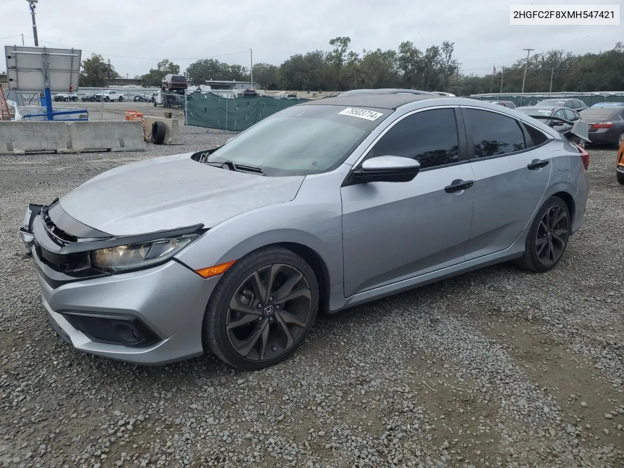 2021 Honda Civic Sport VIN: 2HGFC2F8XMH547421 Lot: 79503714