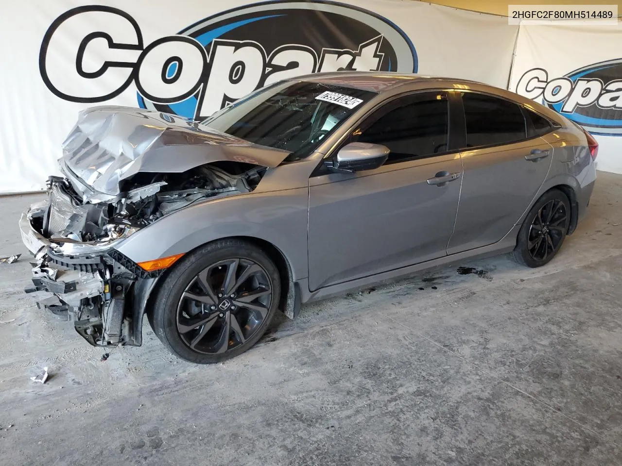 2021 Honda Civic Sport VIN: 2HGFC2F80MH514489 Lot: 79991824