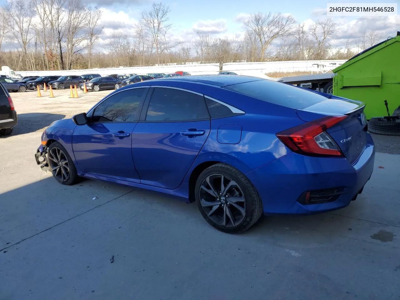 2021 Honda Civic Sport VIN: 2HGFC2F81MH546528 Lot: 80261544