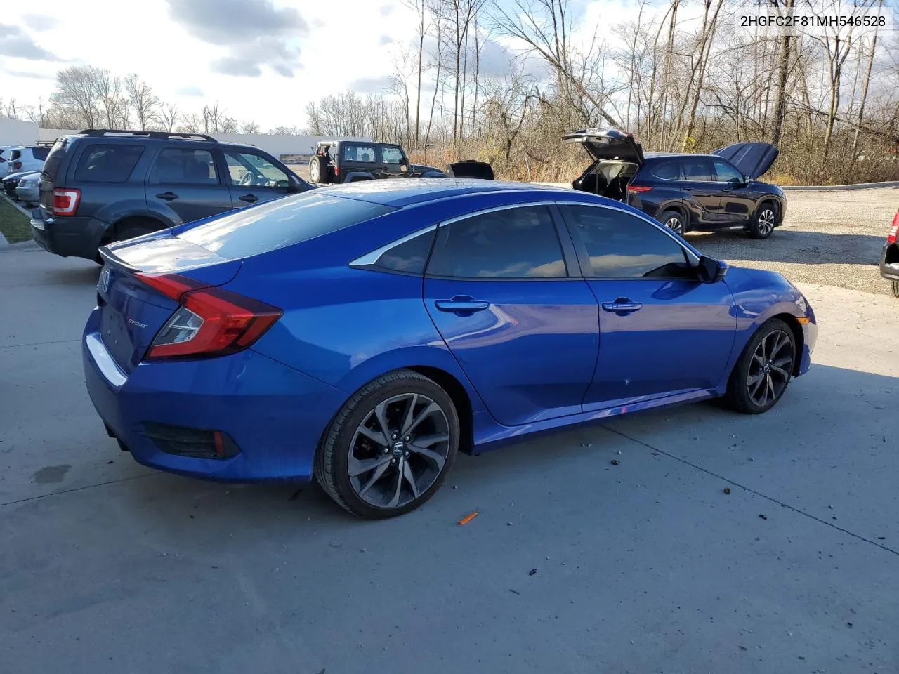 2021 Honda Civic Sport VIN: 2HGFC2F81MH546528 Lot: 80261544