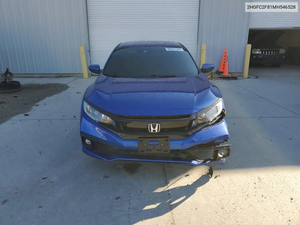 2021 Honda Civic Sport VIN: 2HGFC2F81MH546528 Lot: 80261544