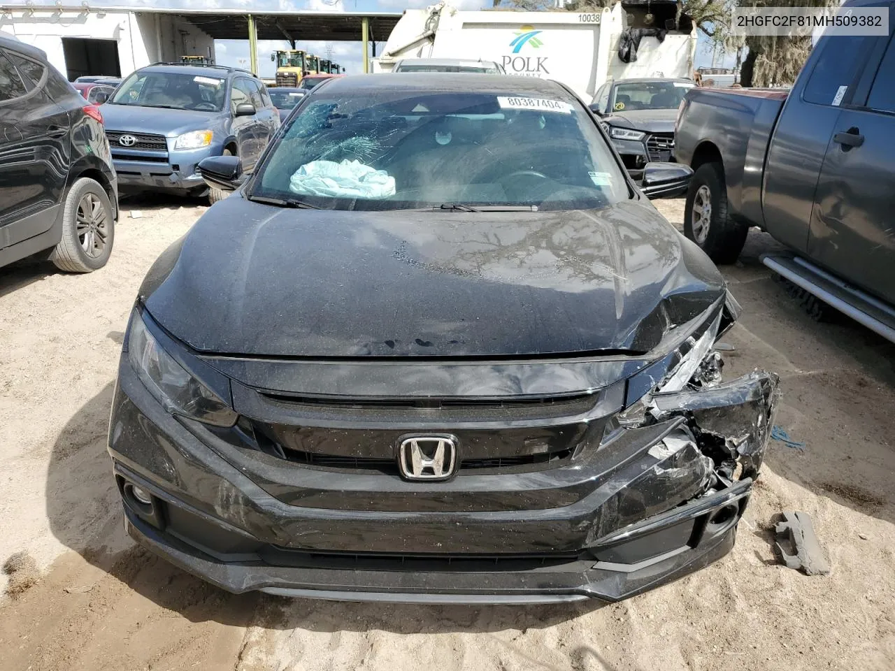 2021 Honda Civic Sport VIN: 2HGFC2F81MH509382 Lot: 80387404