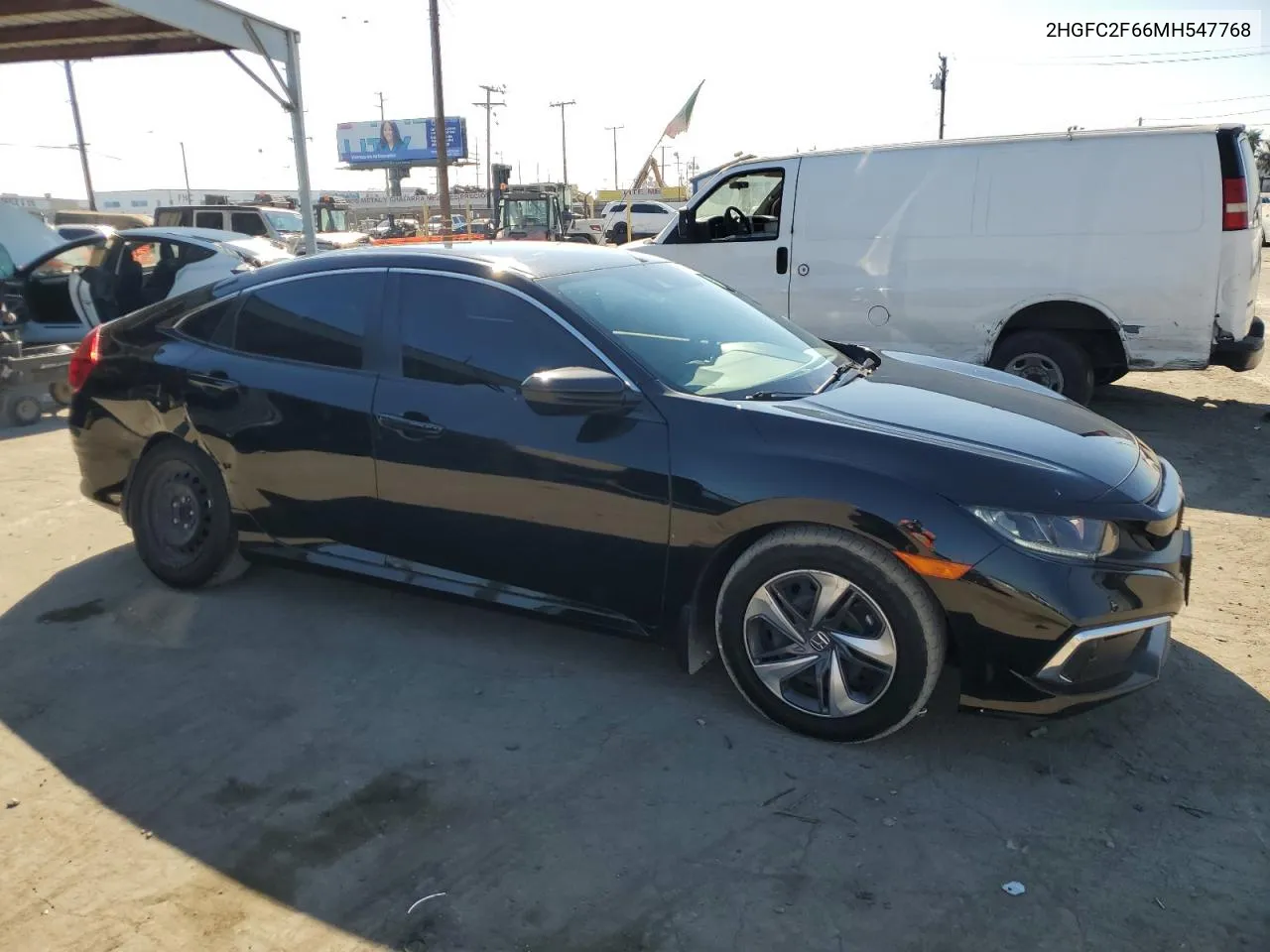 2021 Honda Civic Lx VIN: 2HGFC2F66MH547768 Lot: 80595534