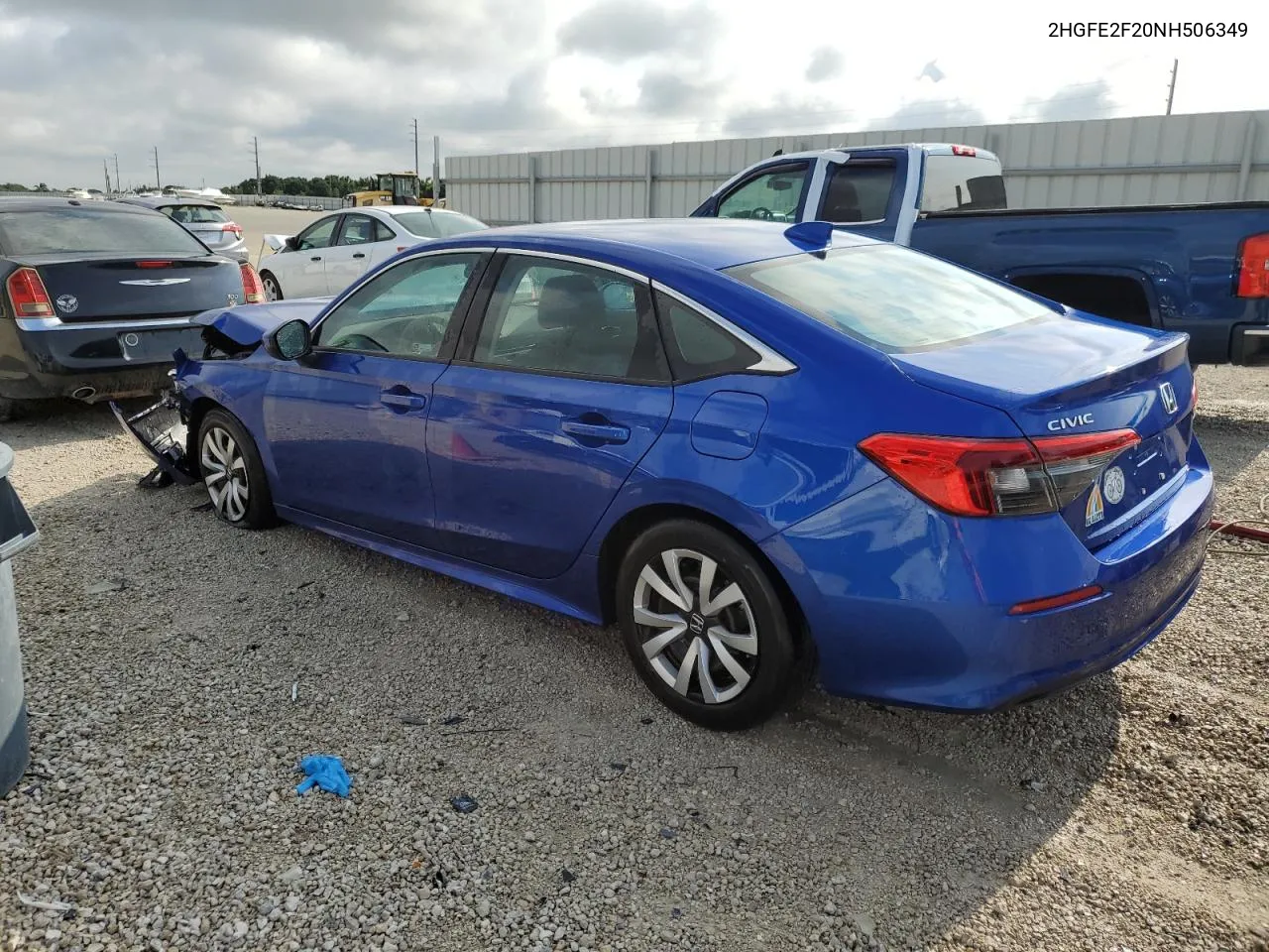 2022 Honda Civic Lx VIN: 2HGFE2F20NH506349 Lot: 51737164