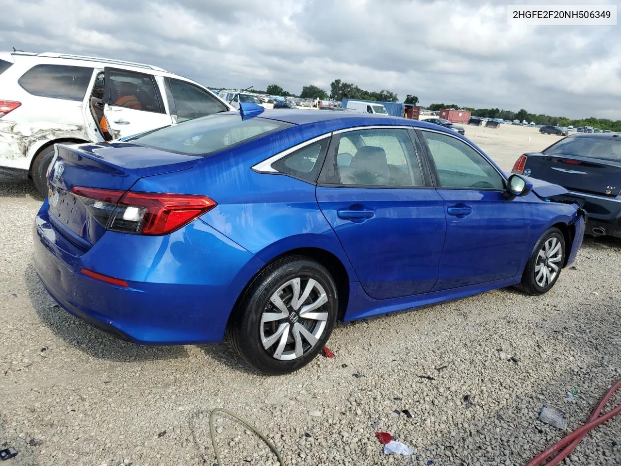 2022 Honda Civic Lx VIN: 2HGFE2F20NH506349 Lot: 51737164