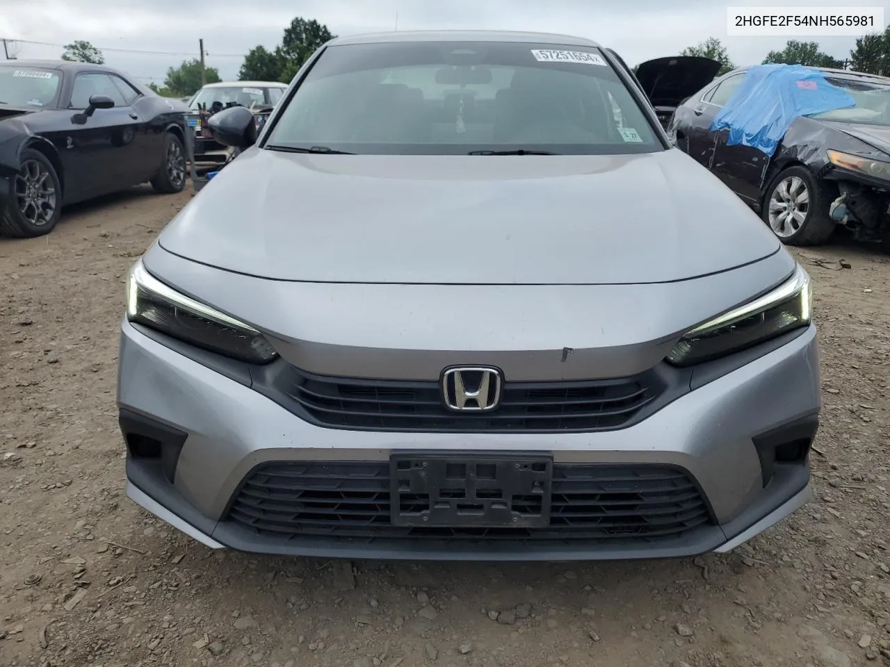 2022 Honda Civic Sport VIN: 2HGFE2F54NH565981 Lot: 57251654