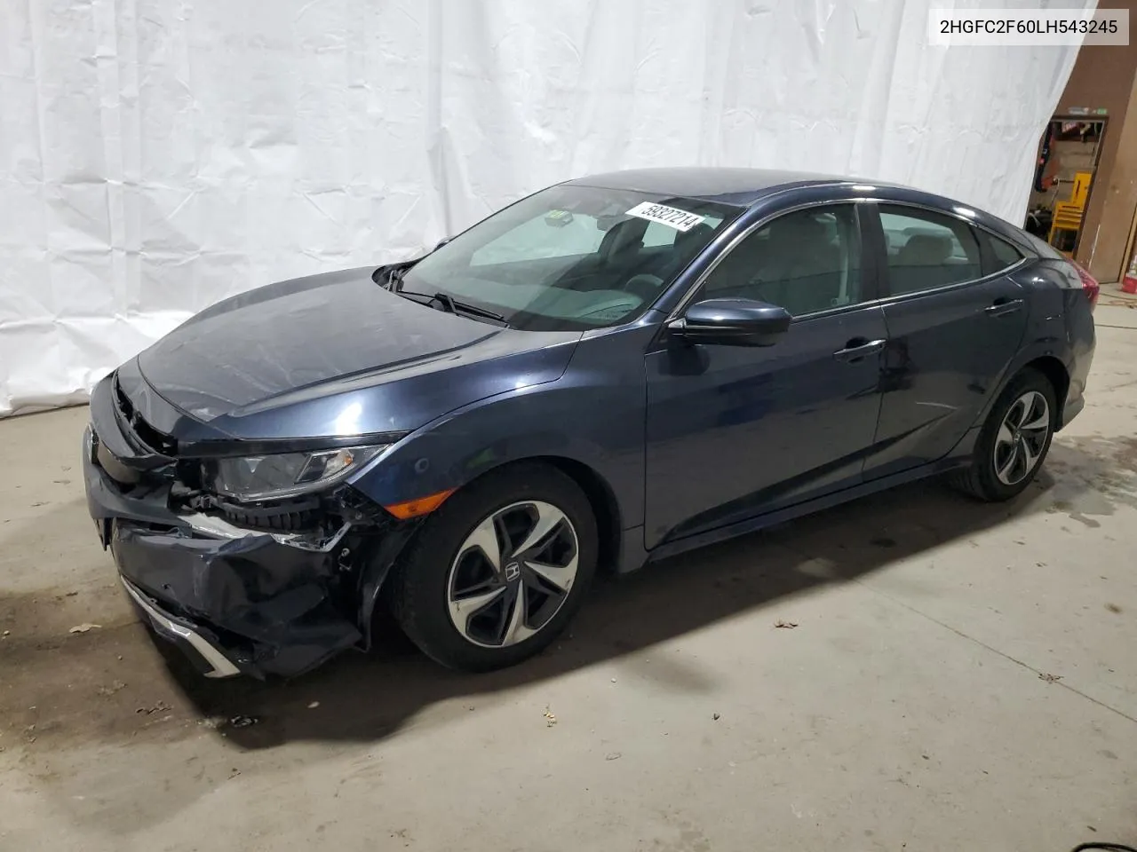 2020 Honda Civic Lx VIN: 2HGFC2F60LH543245 Lot: 59327214