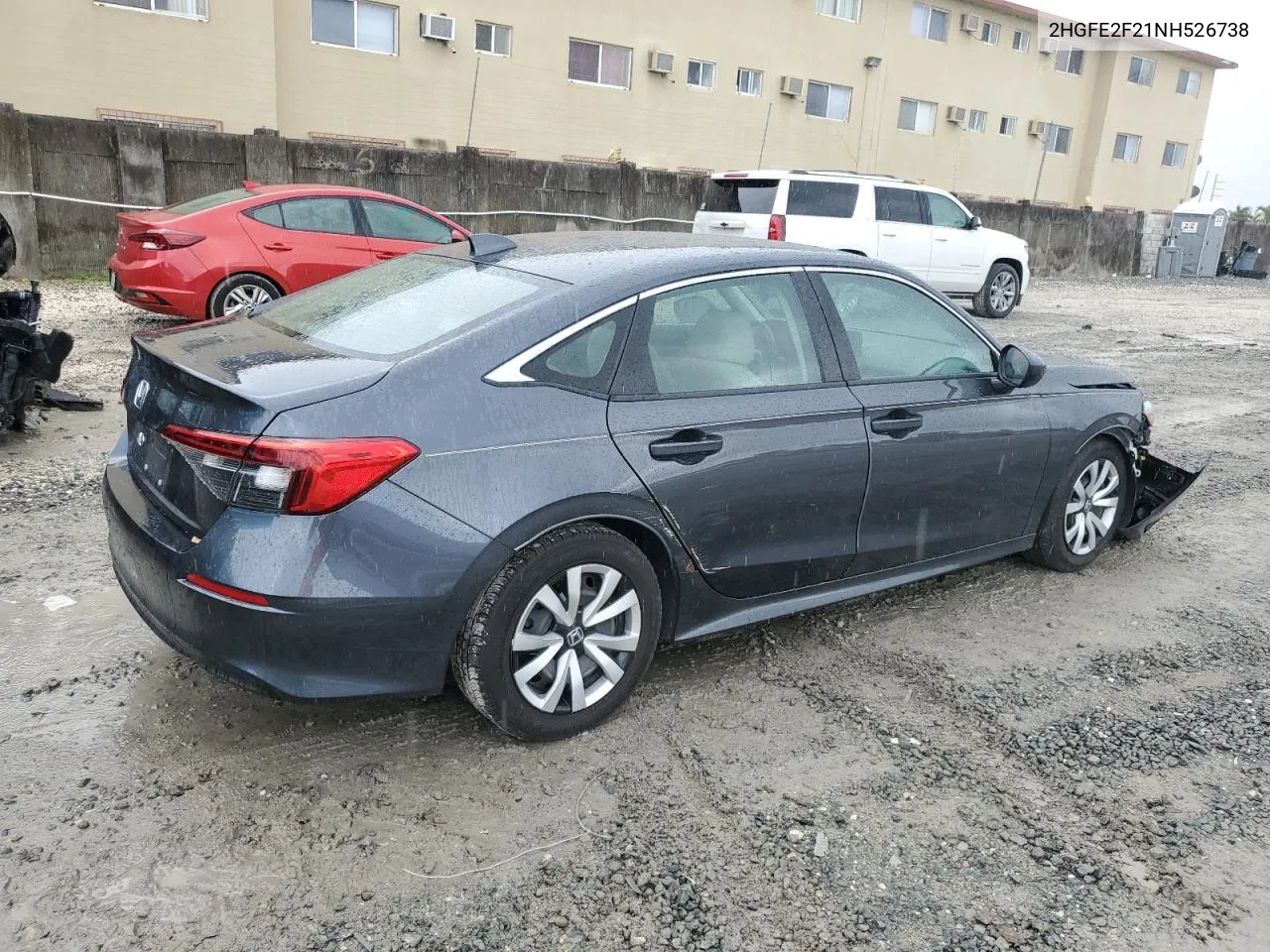 2022 Honda Civic Lx VIN: 2HGFE2F21NH526738 Lot: 60681004