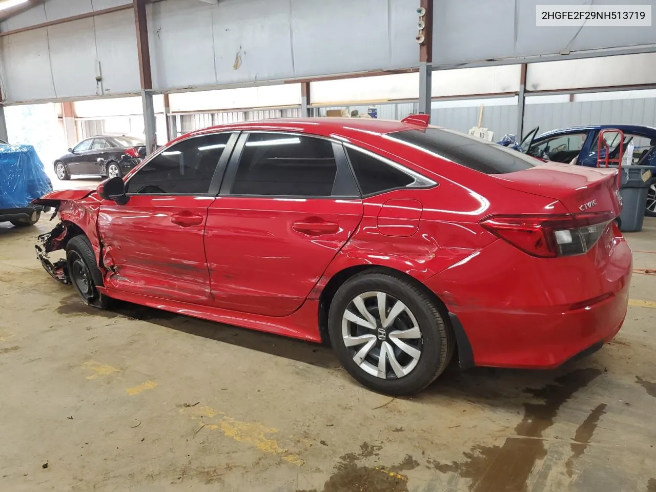 2022 Honda Civic Lx VIN: 2HGFE2F29NH513719 Lot: 73465854